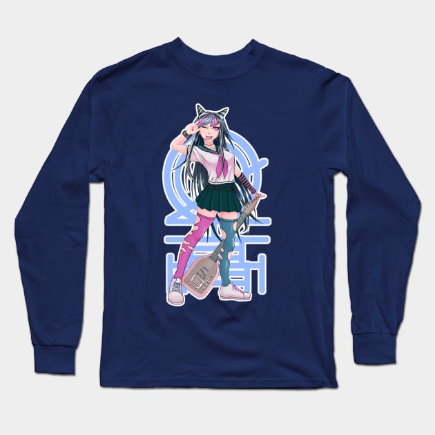 Ibuki Mioda Rockin it Long Sleeve T-Shirt by zeocloud